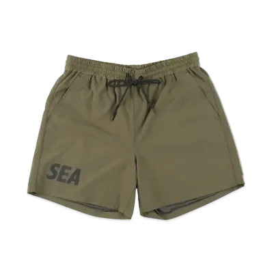 WIND AND SEA x EVERLAST NYLON SHORTS "Olive"