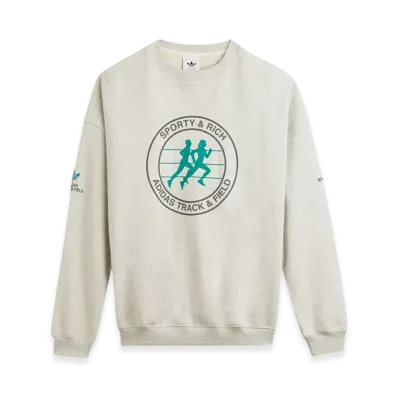 adidas x Sporty & Rich Sweater "Light Grey Heather"