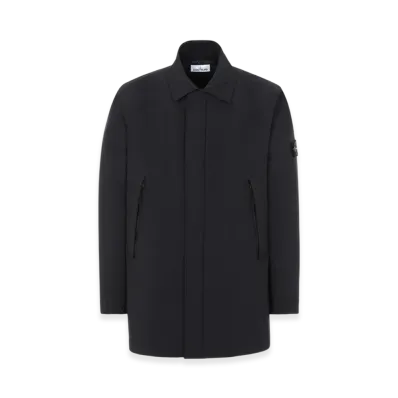 Stone Island 41727 Soft Shell-R Long Jacket - 20FW "Black"