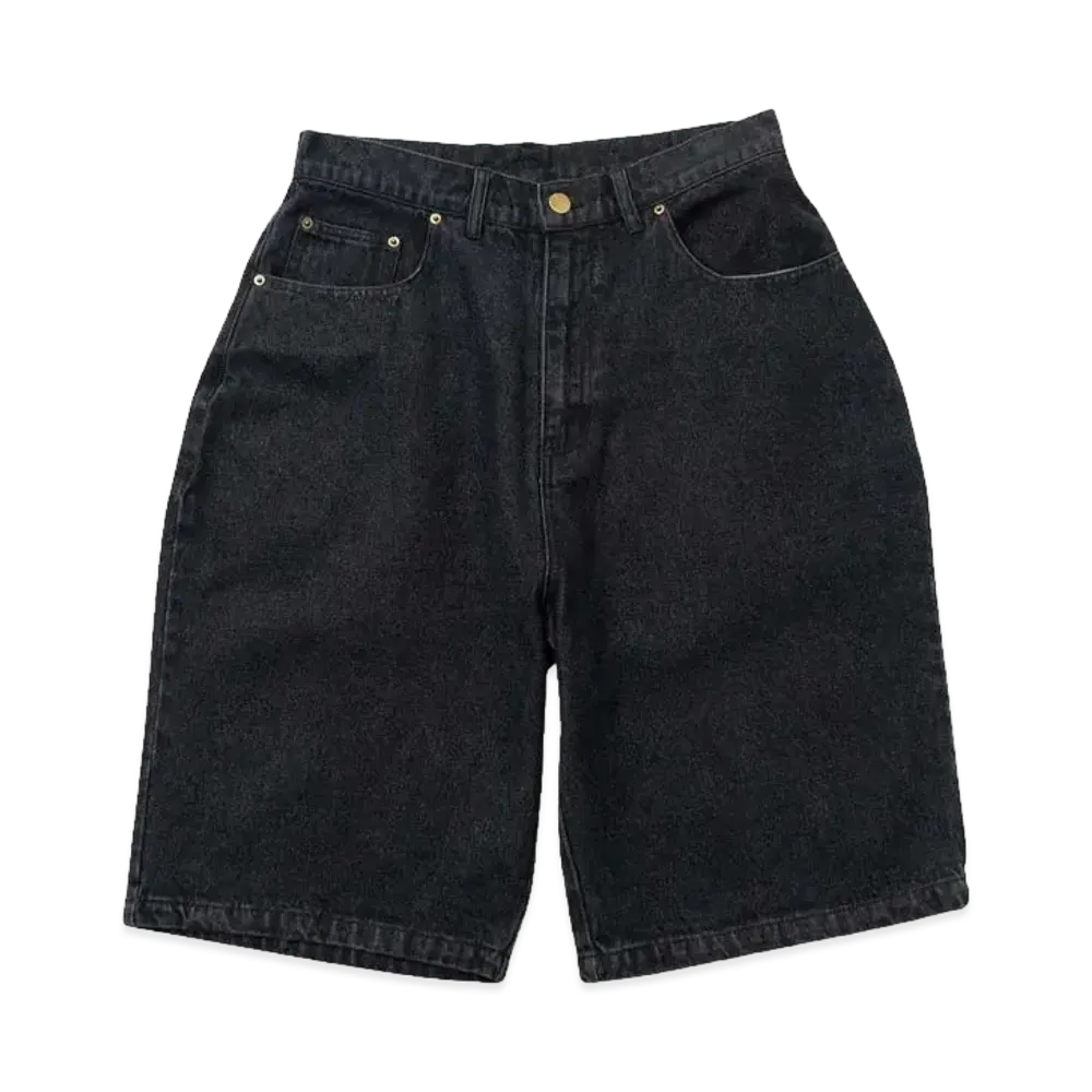 Student Apathy Denim shorts "BLACK"