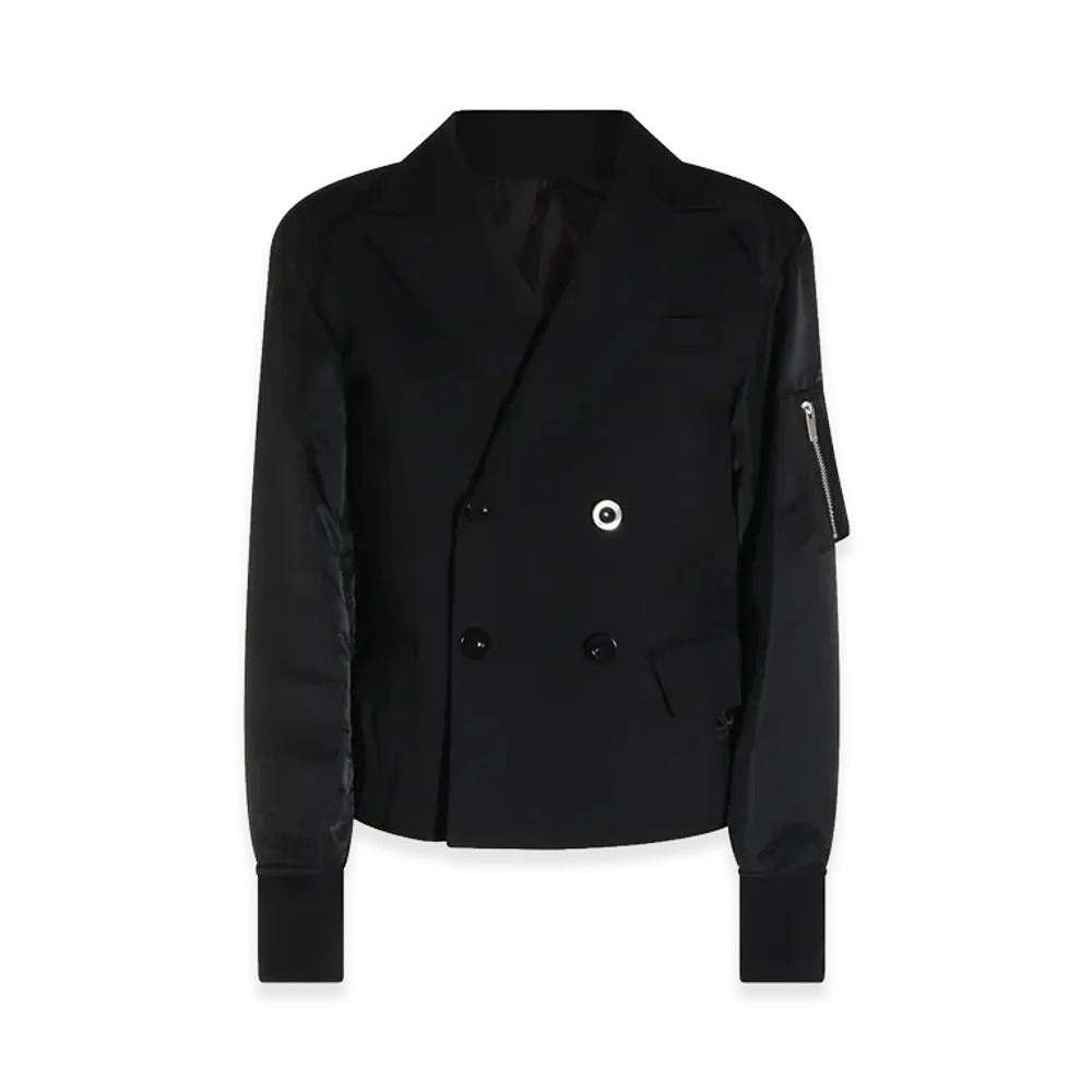 sacai Women's Nylon Blazer "Black"