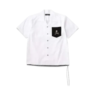 mastermind WORLD Masterseed Satin SS Shirt "White"