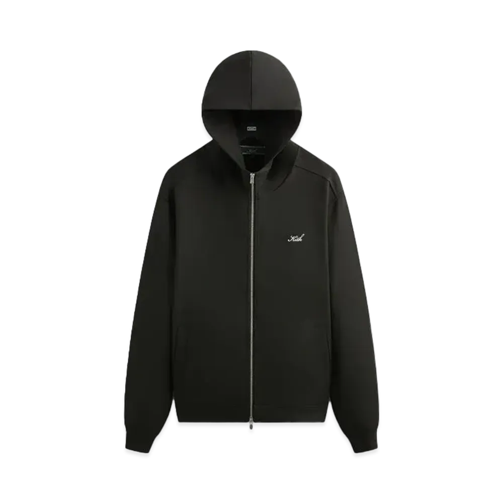 Kith Double Weave Selfridge Zip Up Hoodie "Black"