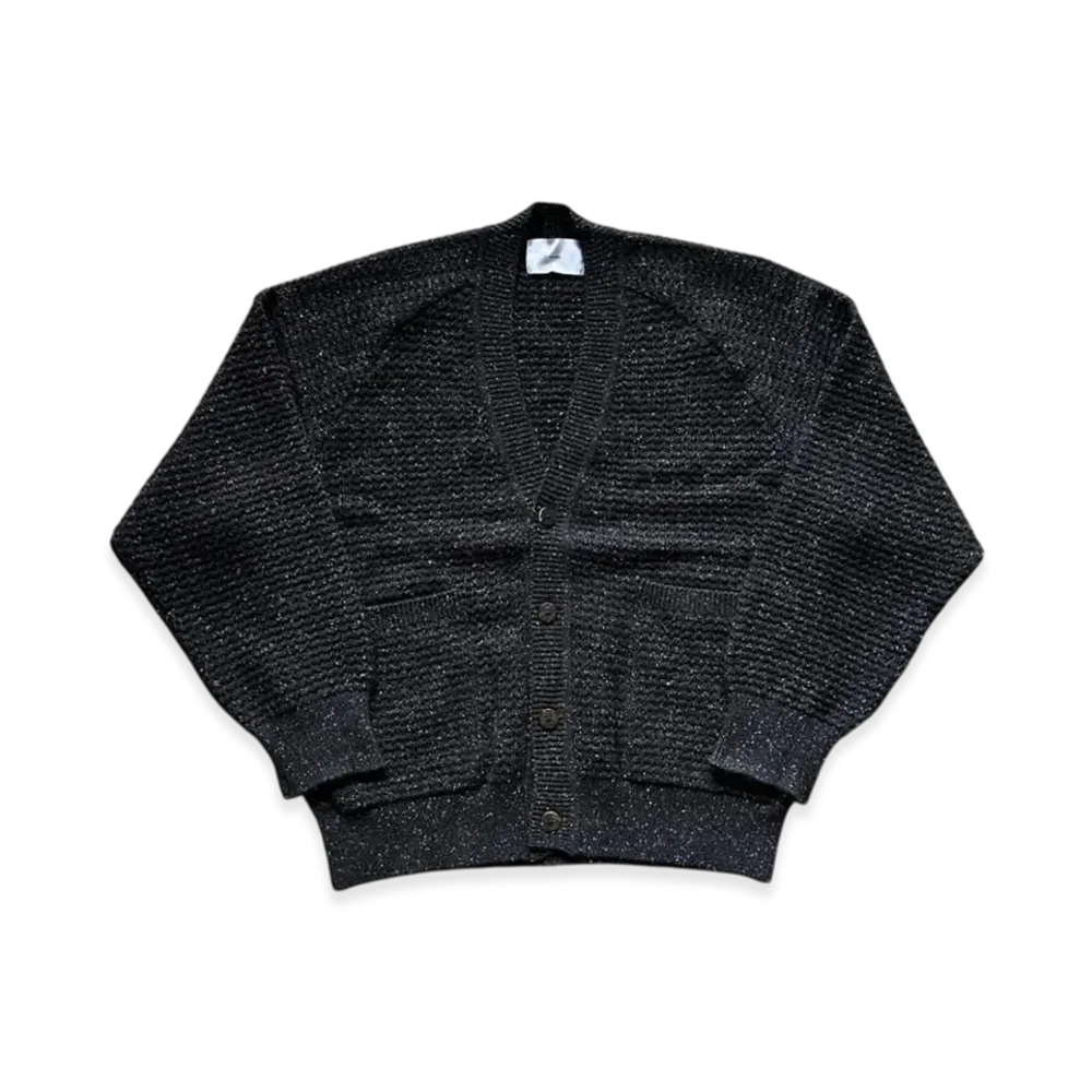 SUGARHILL Color Nep Wool Cardigan "Black"