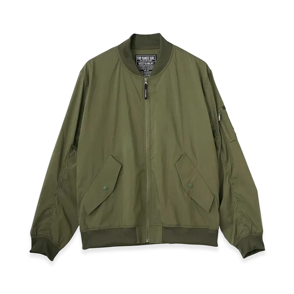 HYSTERIC GLAMOUR Hysteric Star MA-1 Jacket "Khaki"