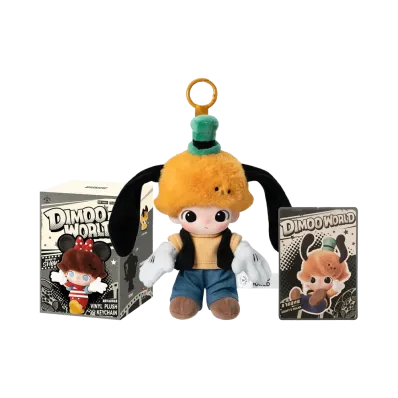 POP MART DIMOO WORLD x DISNEY Series Plush Keychain Goofy's Prank