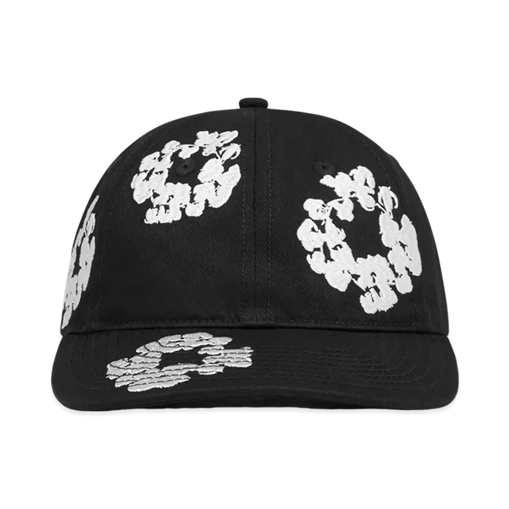 DENIM TEARS The Cotton Wreath Cap "Black"