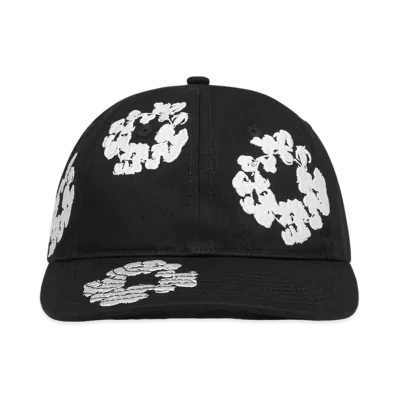 DENIM TEARS The Cotton Wreath Cap "Black"