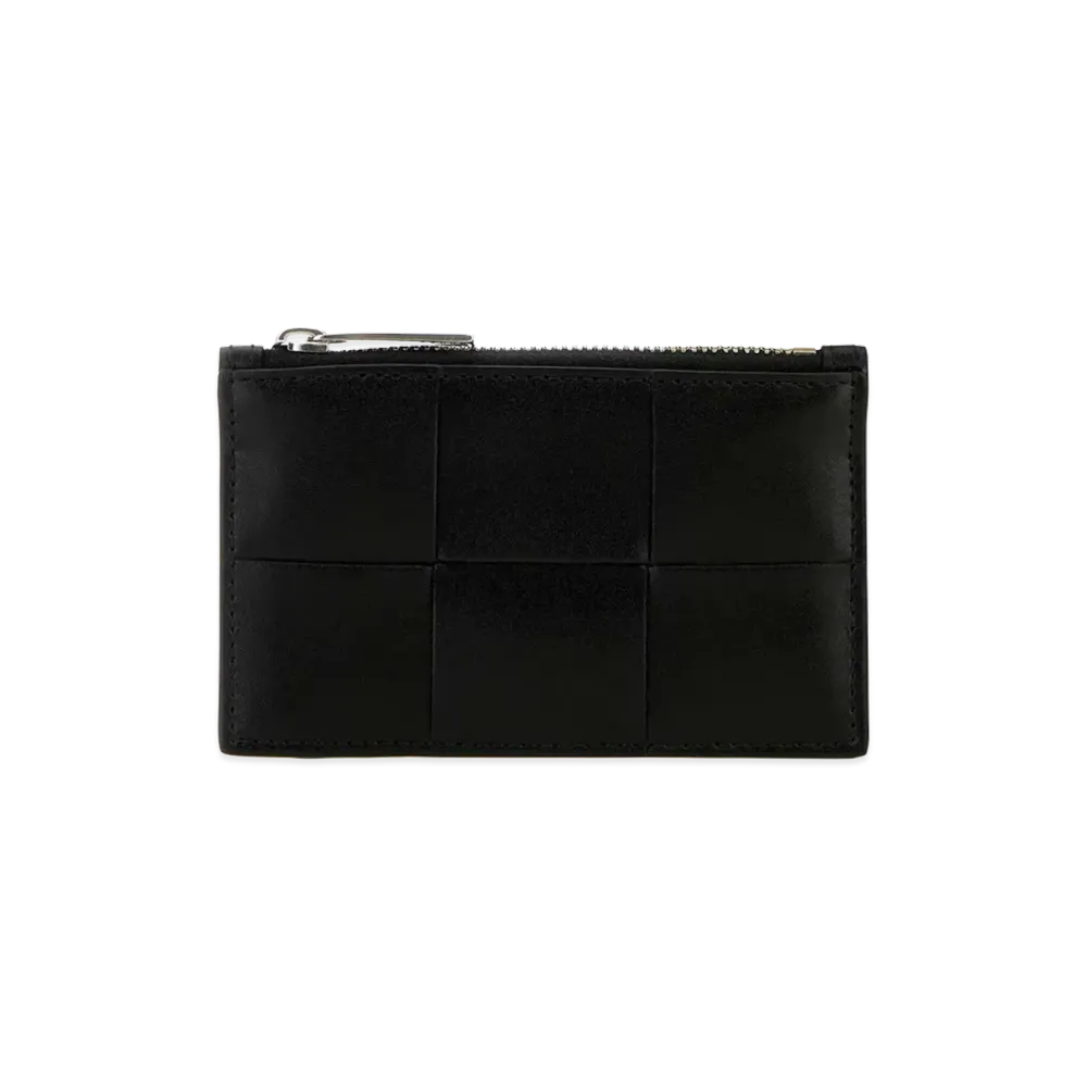 Bottega Veneta Leather Card Holder "Black"