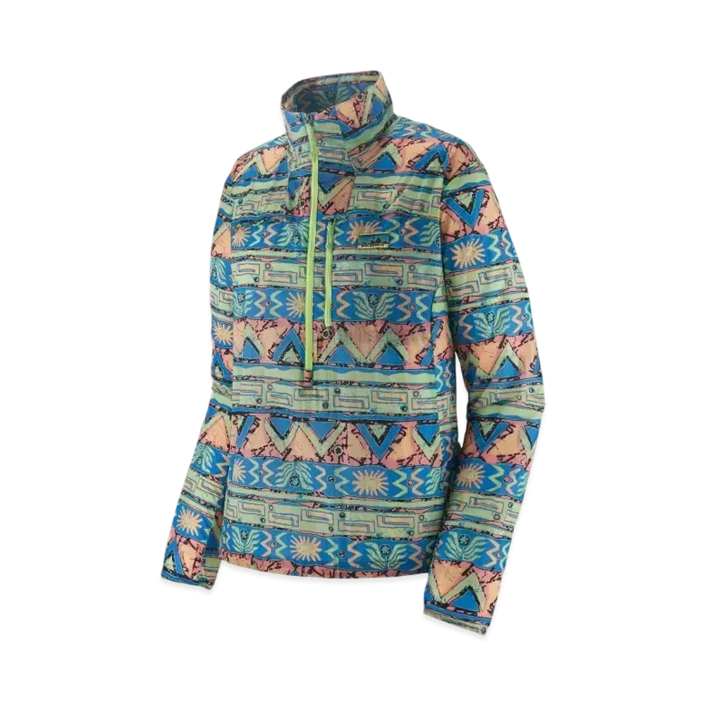 Patagonia Women's Houdini Stash 1/2 Zip Pullover "Salamander Green"