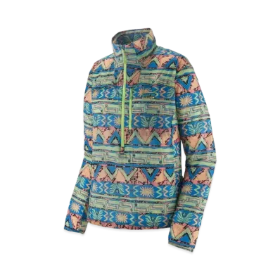 Patagonia Women's Houdini Stash 1/2 Zip Pullover "Salamander Green"