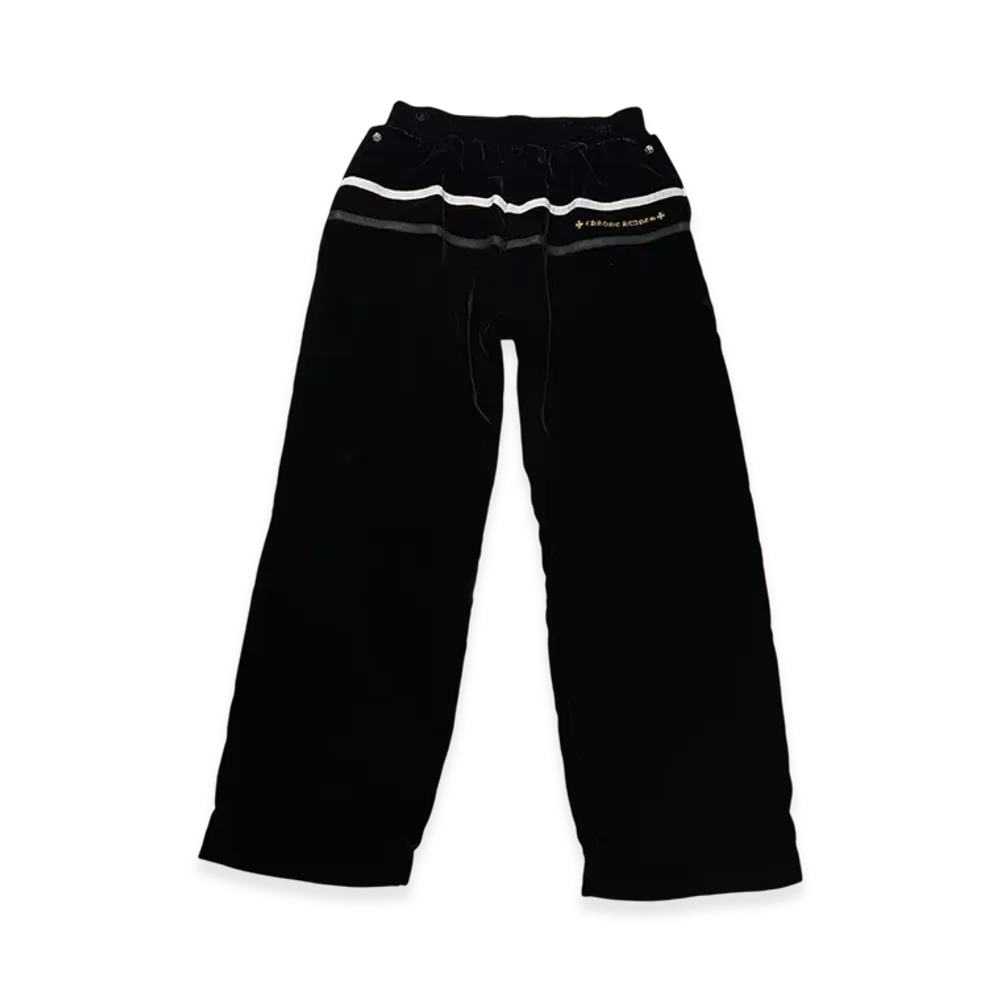 Chrome Hearts Y Not Velour Track Pants "Black"