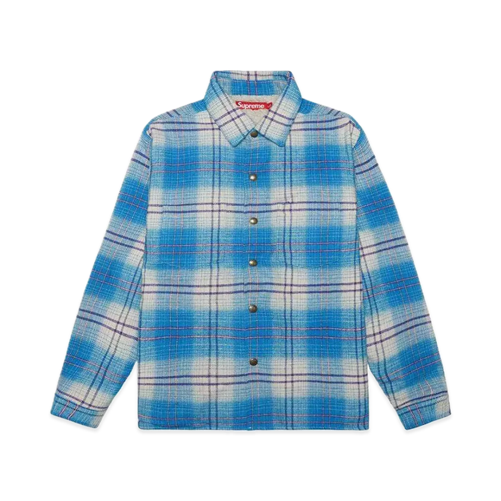 Supreme Lined Flannel Snap Shirt "Blue"