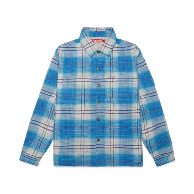 Supreme Lined Flannel Snap Shirt "Blue"