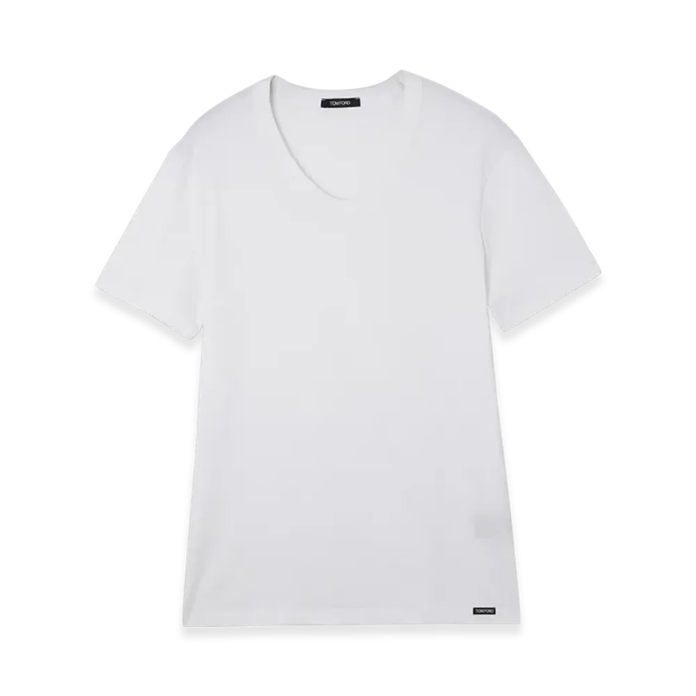 TOM FORD V-Neck Tee "White"