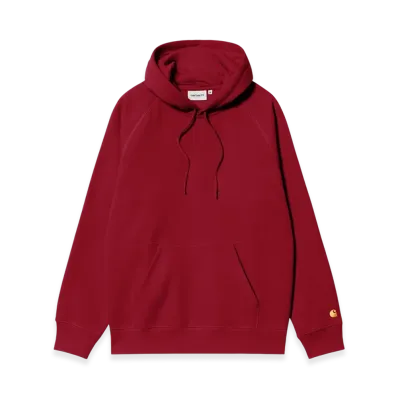 Carhartt WIP Hooded Chase Sweat "Scarlet/Gold"