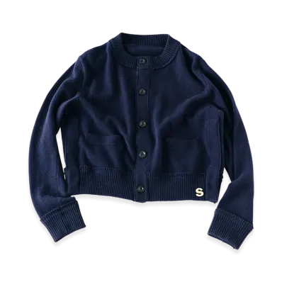 sacai S Wool Knit Cardigan "Navy"