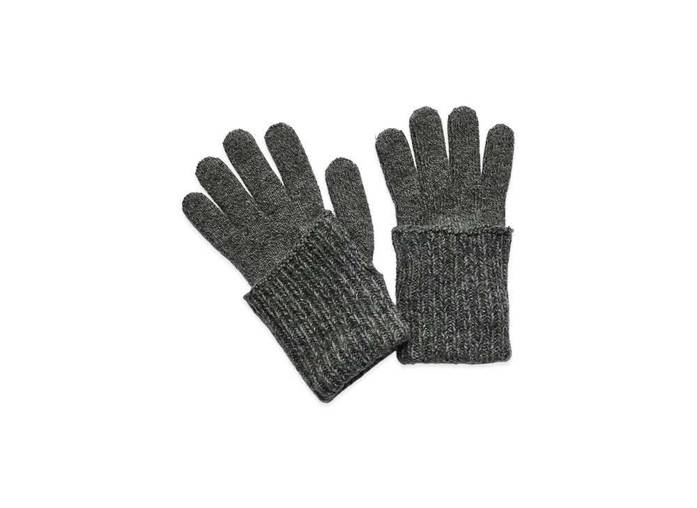 OUR LEGACY Women's Fold Gloves "Slub Twisted Ash Grey Wool"