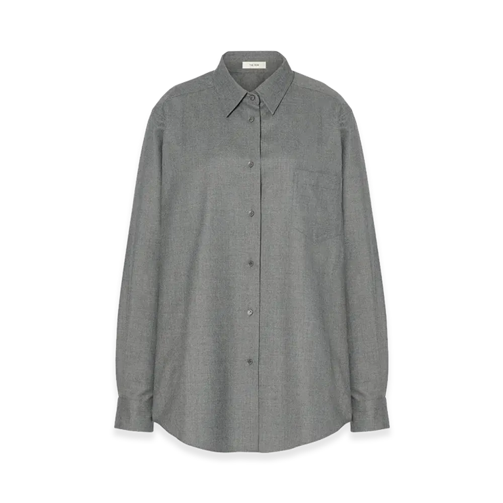 The Row Women's Pino Virgin Wool Shirt "Grey"