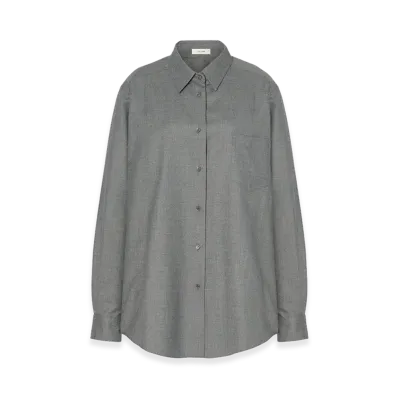 The Row Women's Pino Virgin Wool Shirt "Grey"