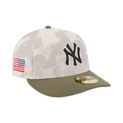 NEW ERA PC 59Fifty On Field MLB 2025 Armed Forces Day New York Yankees "Stone"