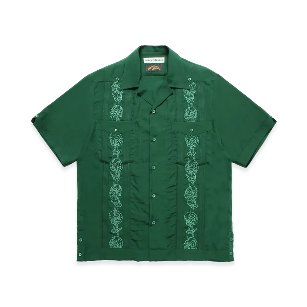 WACKO MARIA x 56 Tattoo Studio Cuba Shirt "Green"