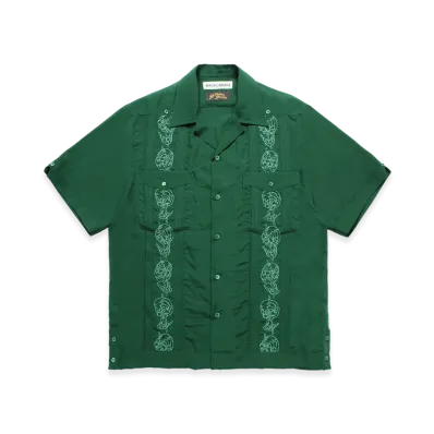 WACKO MARIA x 56 Tattoo Studio Cuba Shirt "Green"