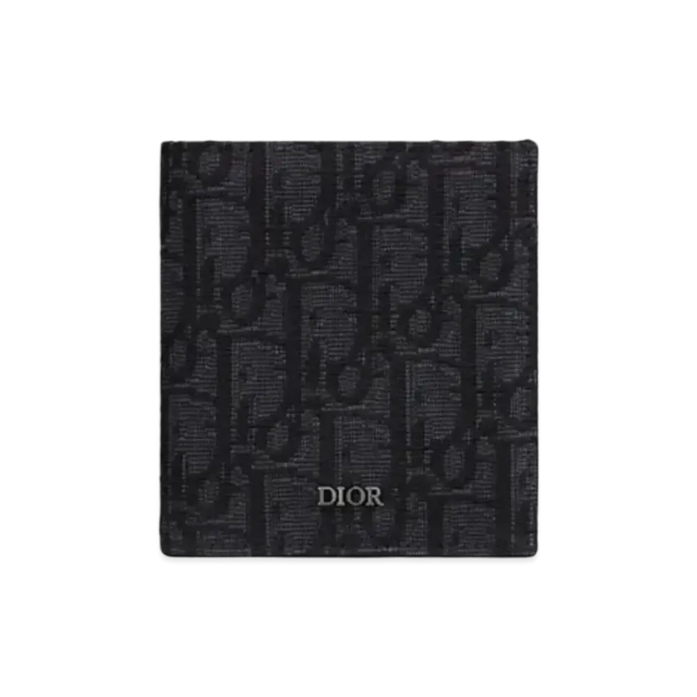 Dior Jacquard Wallet "Black"