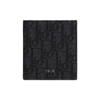 Dior Jacquard Wallet "Black"