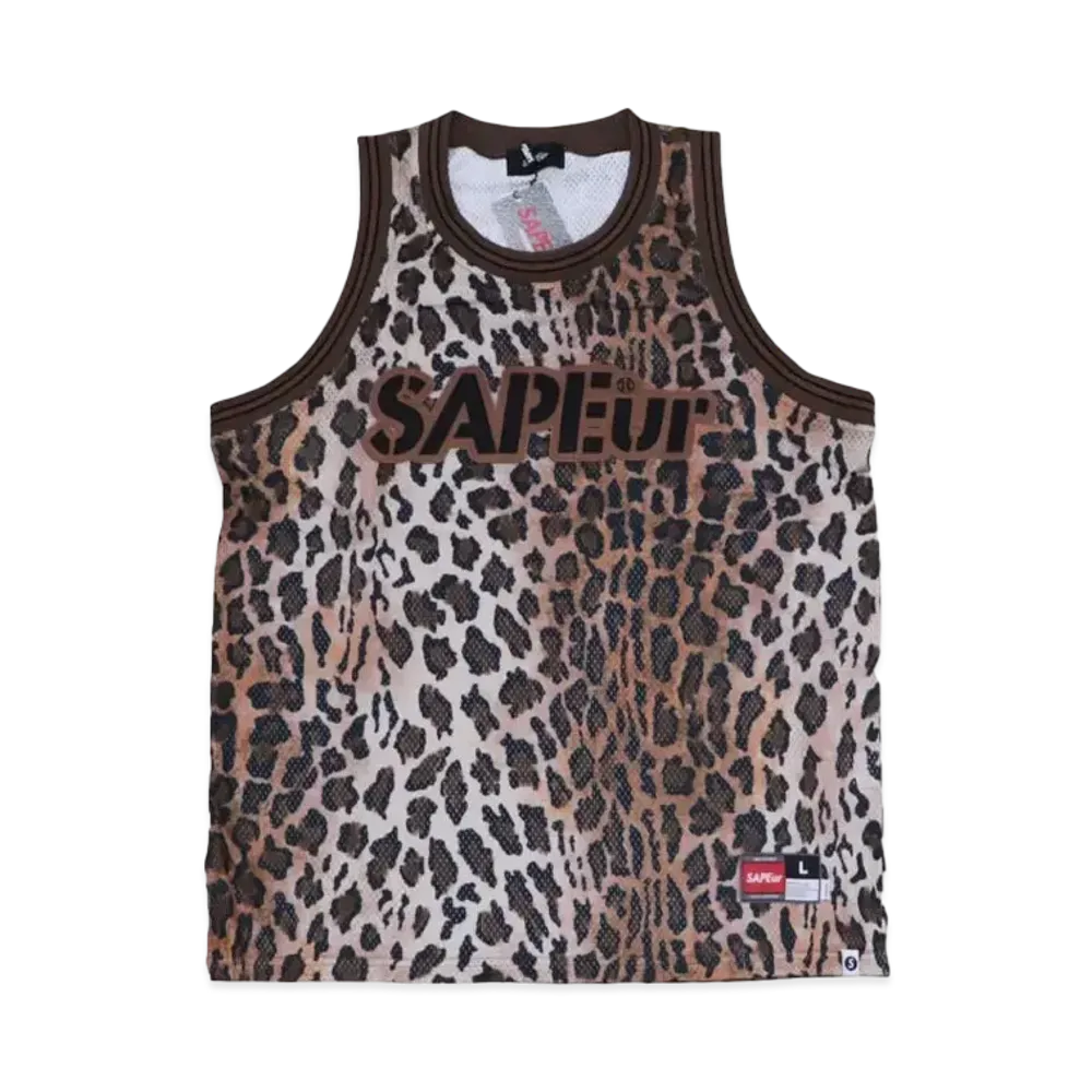 SAPEur Basket Tank Top "Leopard Brown"