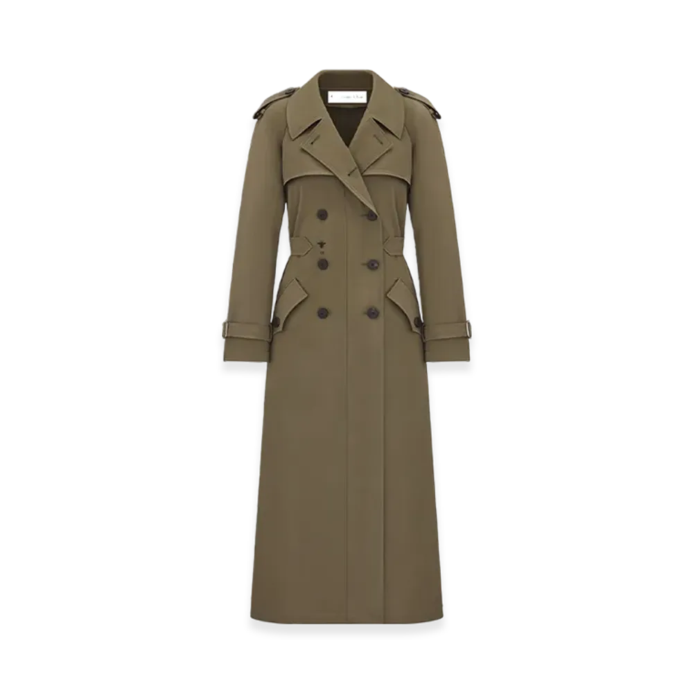 Dior Women's Trench Coat Gabardine "Khaki"