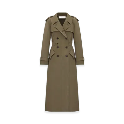 Dior Women's Trench Coat Gabardine "Khaki"