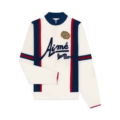 Aime Leon Dore Knit Long-Sleeve Cycling Jersey "Cream"