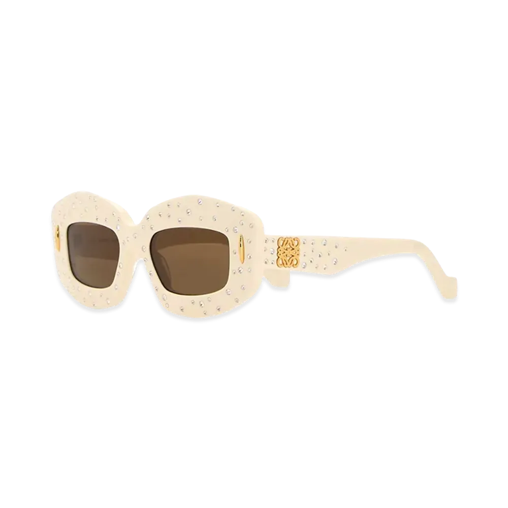 LOEWE Cream Acetate Sunglasses "Yellow"