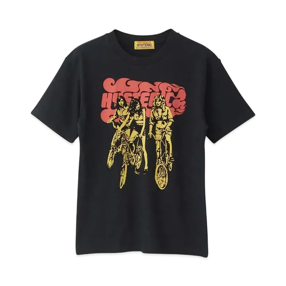 HYSTERIC GLAMOUR Hit The Road Chibi T-Shirt "Black"