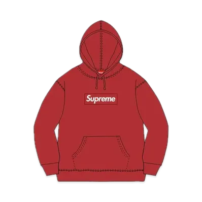Supreme Box Logo Hooded Sweatshirt "Red" (13FW)