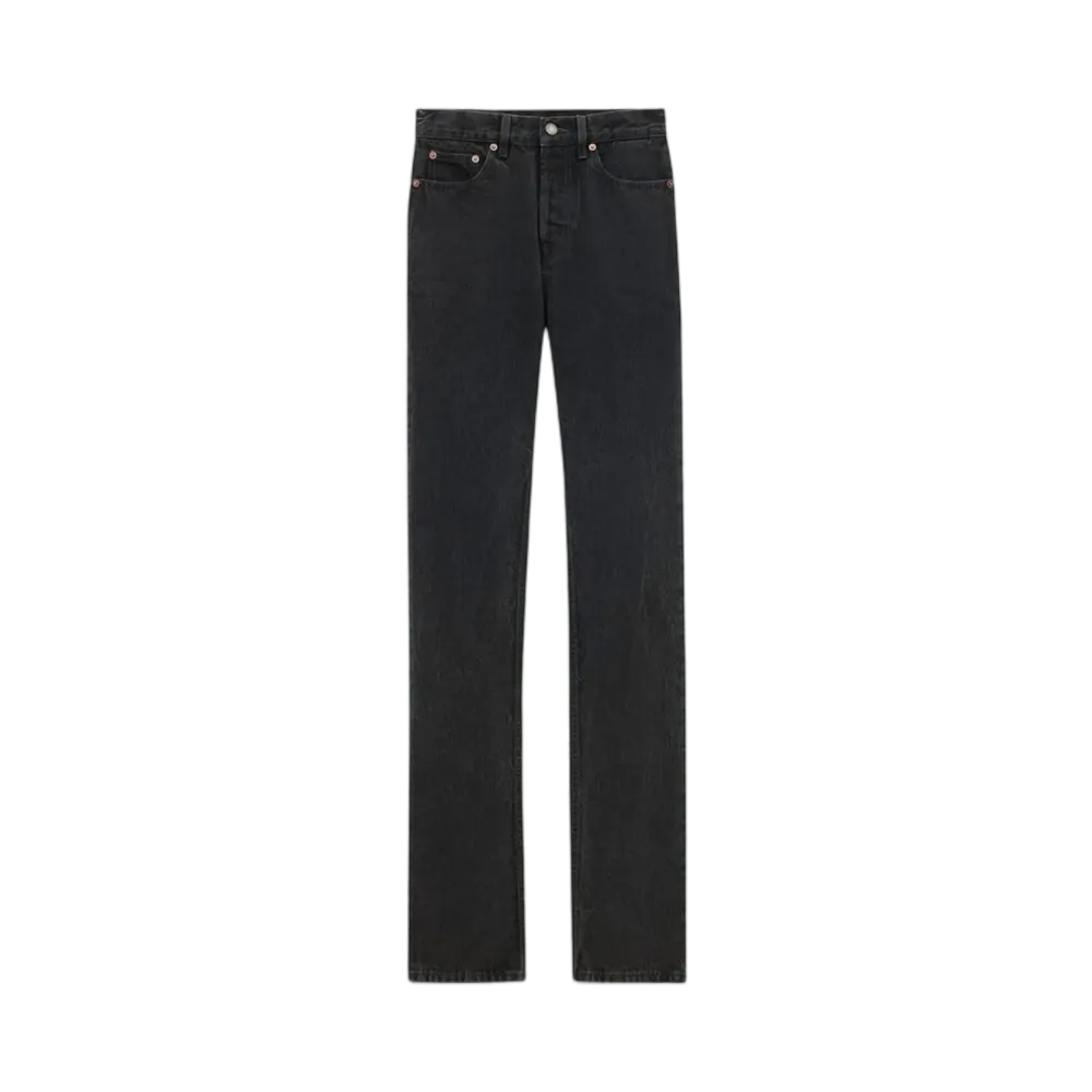 Saint Laurent Women's 90's Slim Jeans "Black"