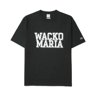 WACKO MARIA x Champion Heavy Weight T-Shirt "Black"