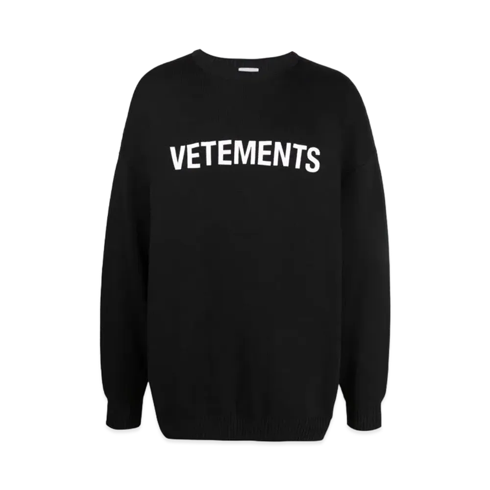 VETEMENTS Merino Wool Sweater "Black"