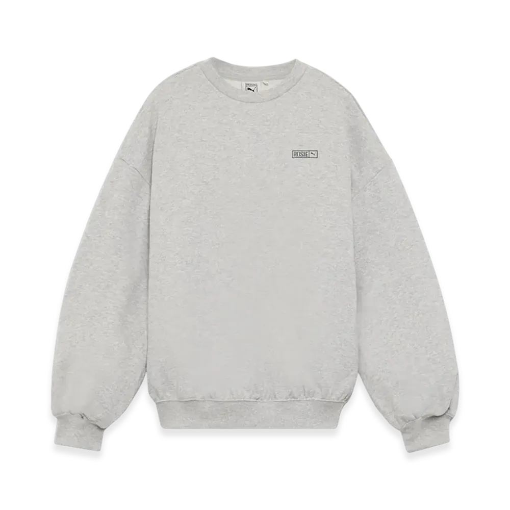 PUMA x BLACKPINK ROSE Oversized Crew Sweatshirt "Flat Light Gray Heather"