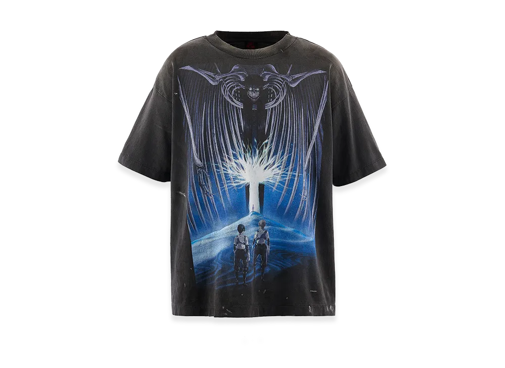 SAINT Mxxxxxx x Attack On Titan AOT SS Tee "Black"