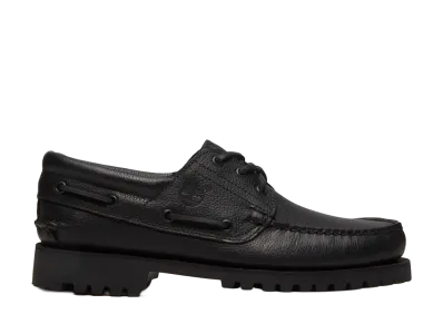 Timberland 3-Eye Lug Handsewn Boat Shoe "Allover Black"