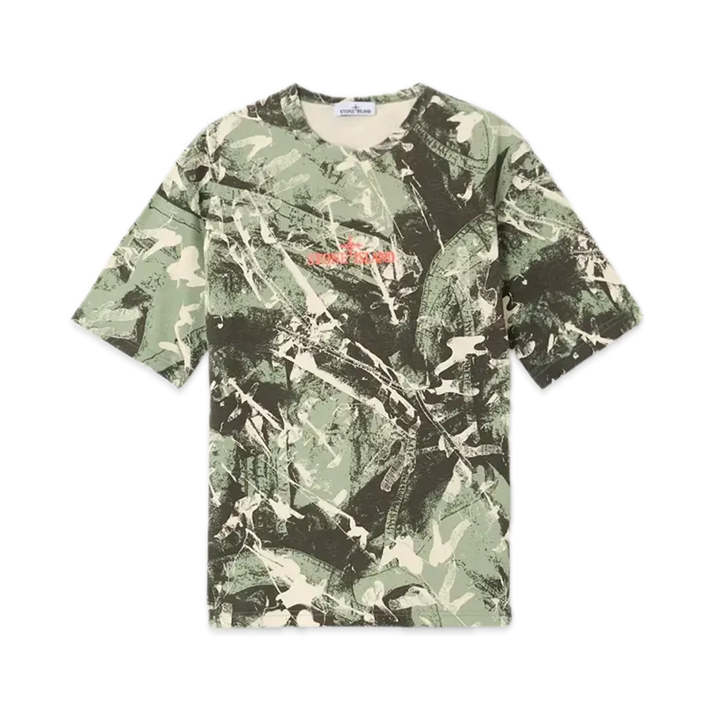 Stone Island 2100040 Combed Organic Cotton Jersey "Military Green"