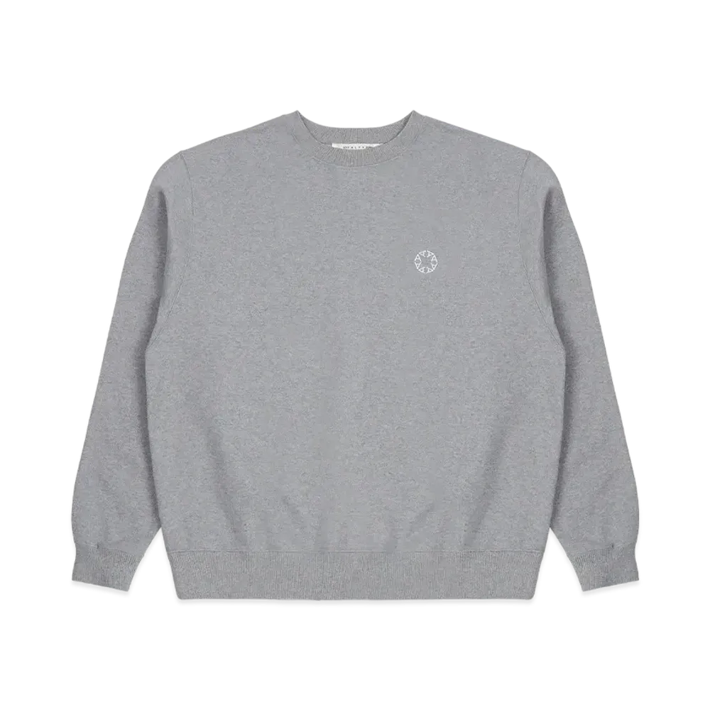 1017 ALYX 9SM Boxy Crewneck Sweatshirt "Light Heather Grey"