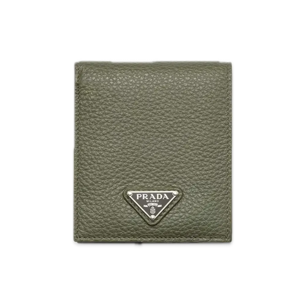 PRADA Leather Wallet with Coin Purse "Green"