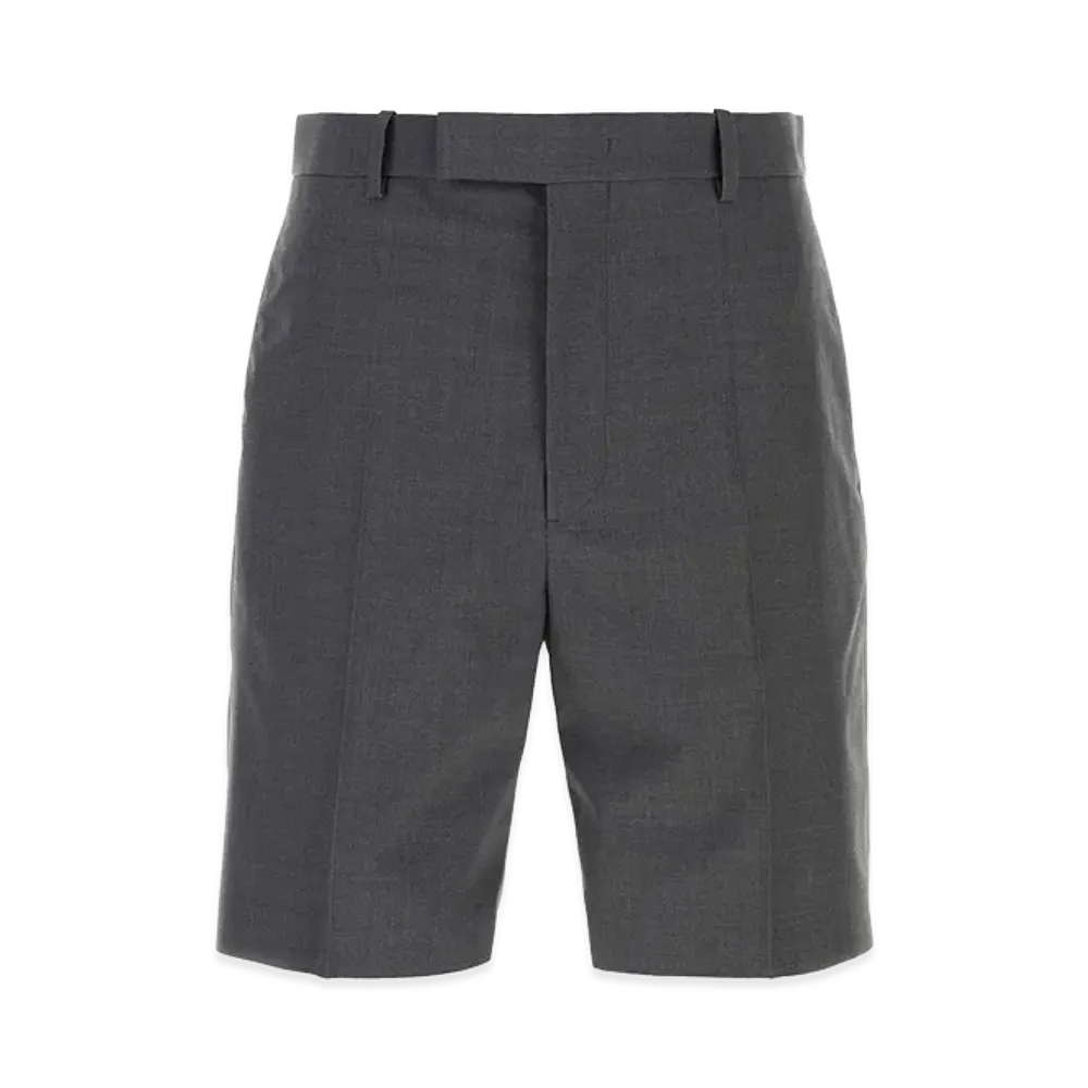 Jil Sander Dark Grey Wool Bermuda Shorts "Grey"
