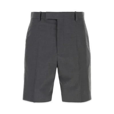 Jil Sander Dark Grey Wool Bermuda Shorts "Grey"