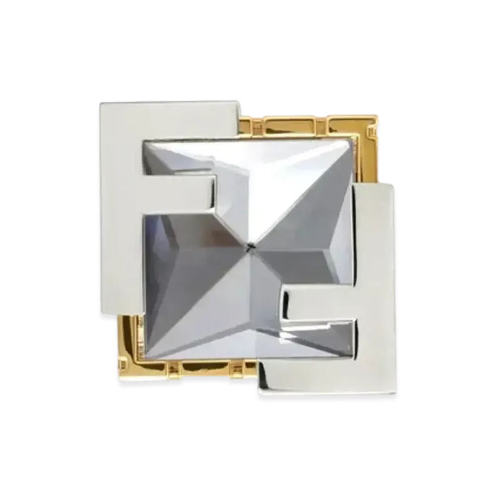 FENDI x Versace Fendace Crystal Ring "Silver"