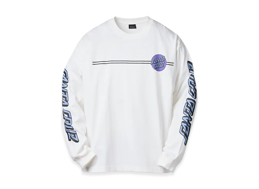 SEDAN ALL-PURPOSE Santa Cruz Classic Dot L/S Tee "White"