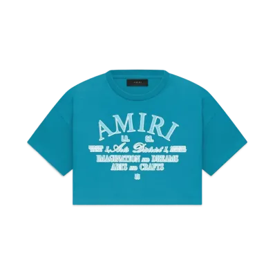 AMIRI Arts District Cropped Tee "Blue"